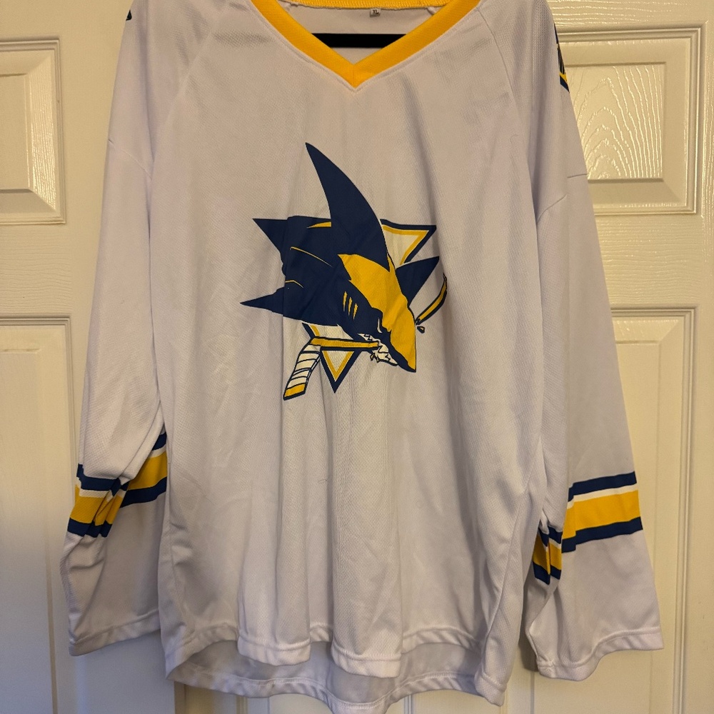 San Jose Sharks / Golden State Warriors Collab Hockey Jersey